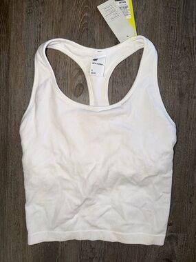 Target all in motion white racer back tank top
